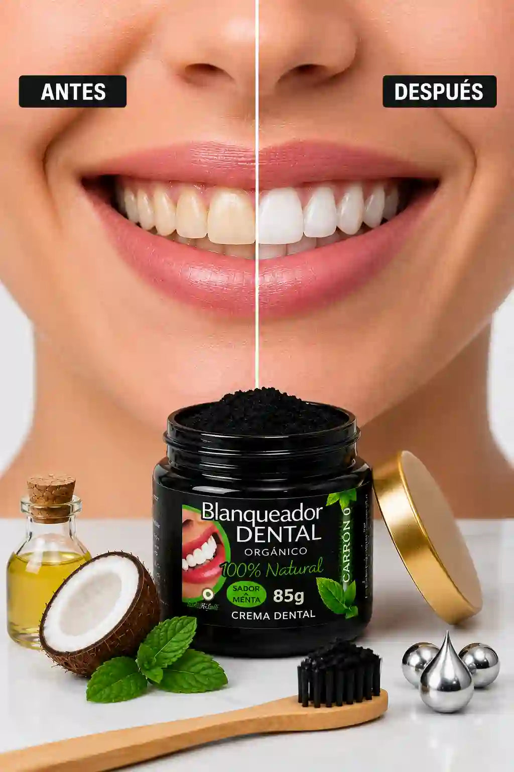 Blanqueador dental orgánico